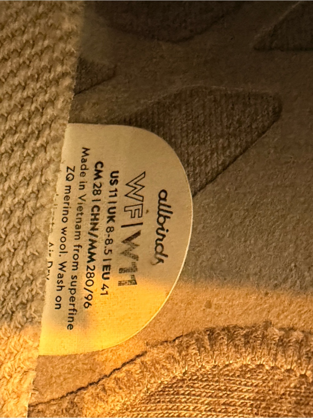 Allbirds Wool Flyer Mizzles Running Shoes Sz W 11 Blue Water Repellent Low Top - Picture 6 of 6